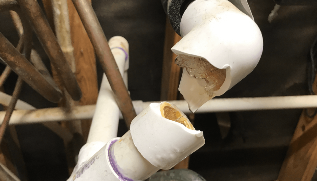 Home Flooding From Frozen Pipe In Winter