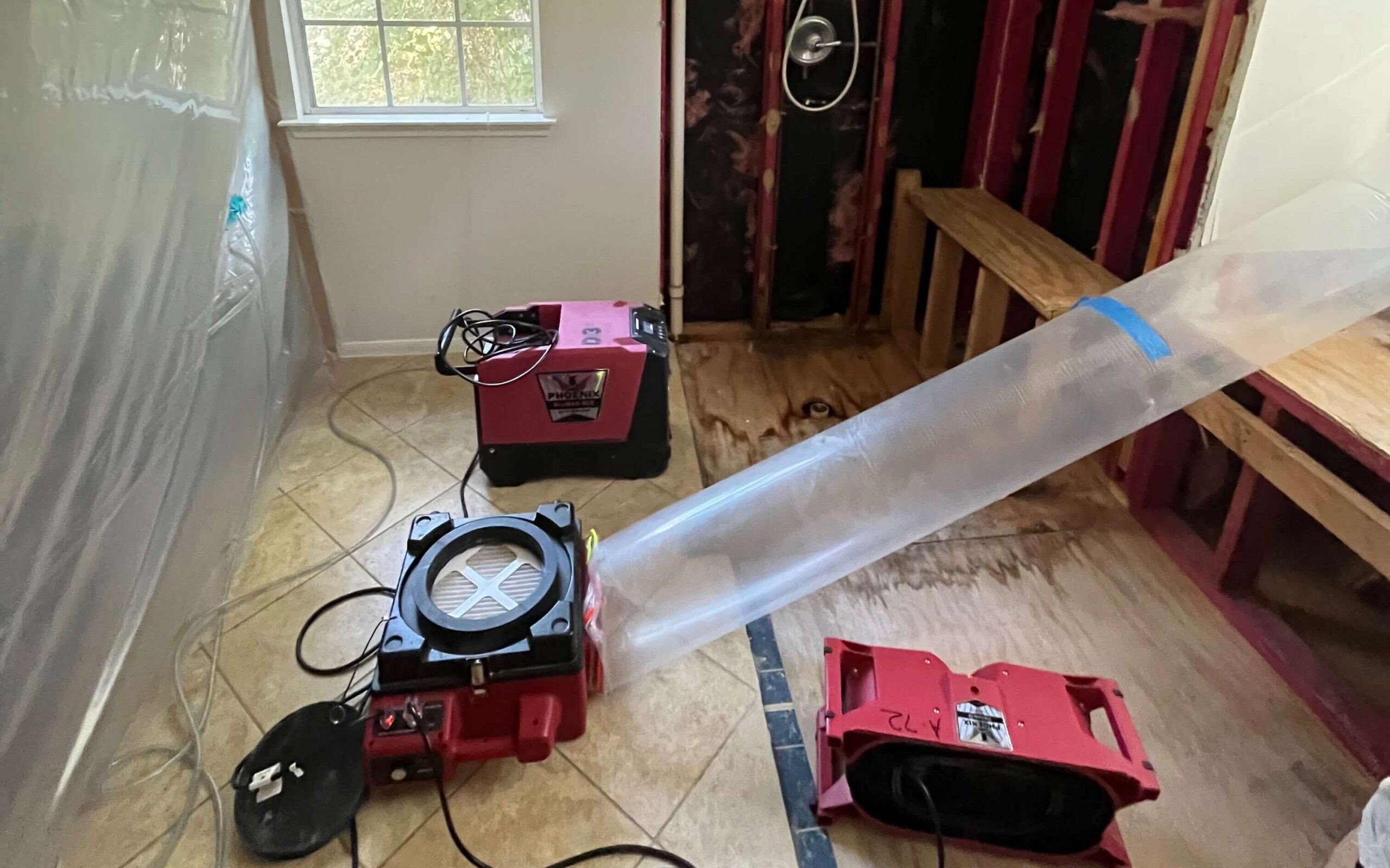 Water Damage Mitigation Company Providing Water Damage Air Quality Services With Air Scrubbers